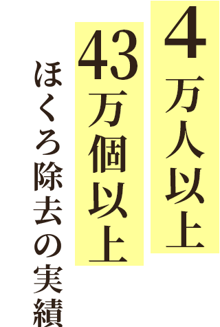 ほくろ除去の実績